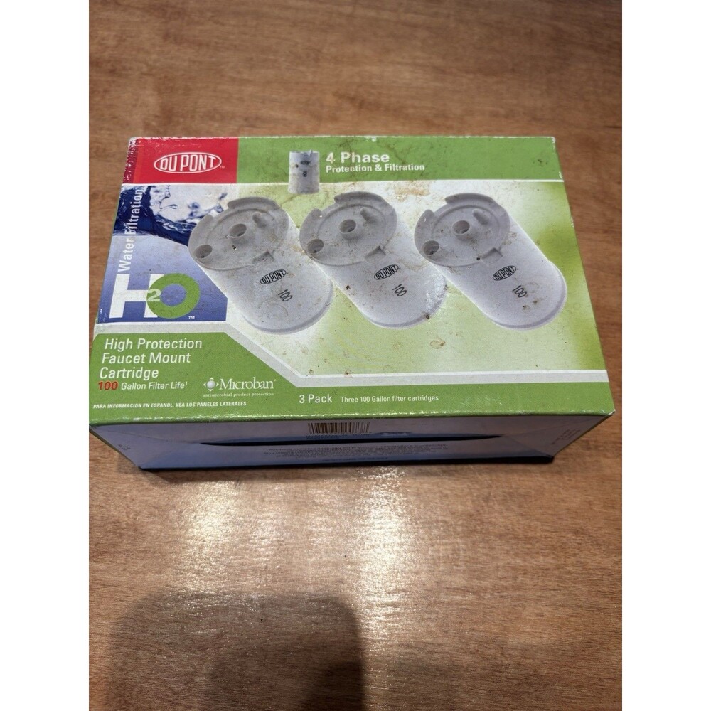 Dupont Faucet WFFMC103 Mount Water Filter Cartridges (3-pack) 100 Gallon NEW